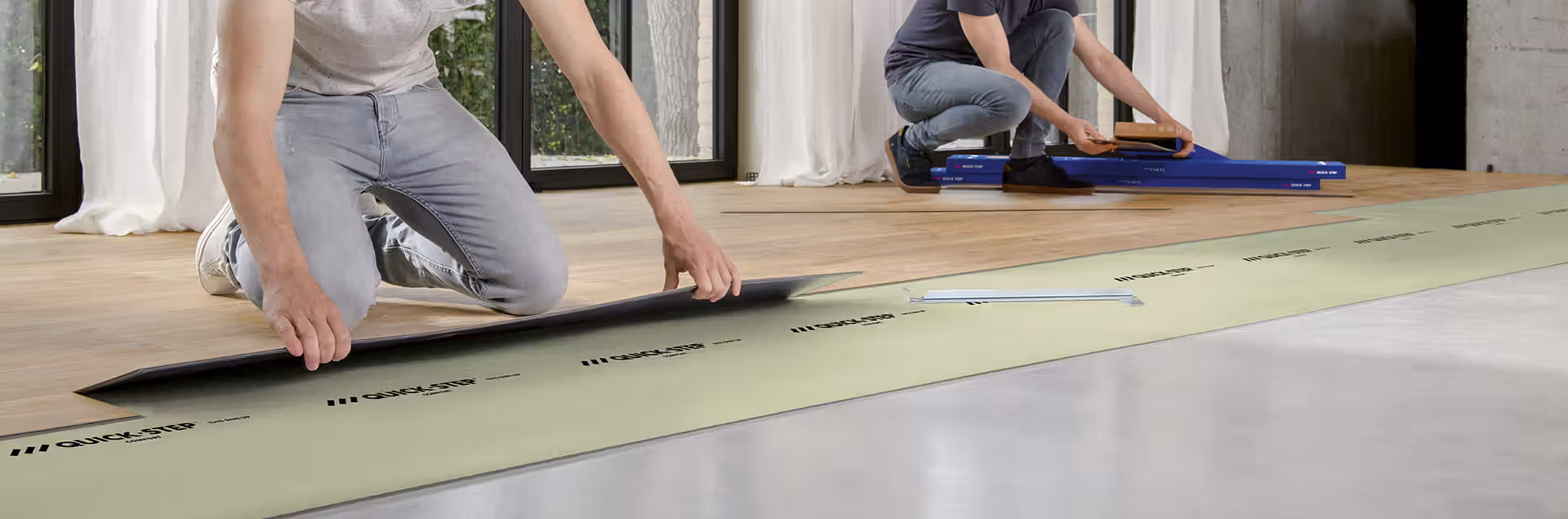 Pose du vinyle Quick-Step